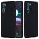 Mobigear Rubber Touch Motorola Edge 30 Silikon Hülle Backcover - Schwarz