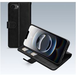 Mobilize Premium Gelly iPhone 16e Hülle Klapphülle Geldbörse - Schwarz