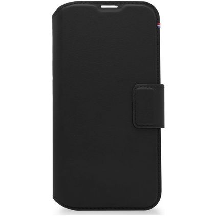 Decoded Detachable Wallet iPhone 14 Plus Hülle Echtes Leder Abnehmbare 2in1 Klapphülle Geldbörse - Schwarz