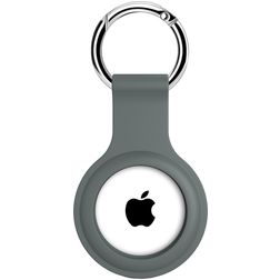 Xccess Keychain Apple AirTag Hülle Flexibles Silikon Schlüsselanhänger - Ash