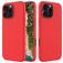 Mobigear Rubber Touch iPhone 16 Pro Silikon Hülle Backcover - Rot
