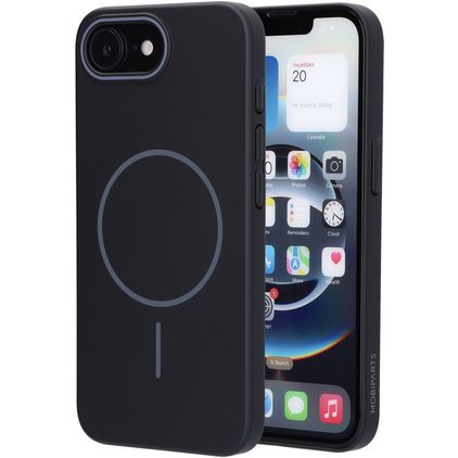 Mobiparts Slim Line iPhone 16e MagSafe Hülle Hardcase Backcover - Onyx Black