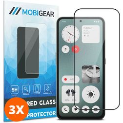 Mobigear Premium Nothing CMF Phone 1 Panzerglas Gehärtetes Glas Displayschutz - Hüllenfreundlich (3er Pack)