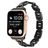 Mobigear Paris Edelstahl Apple Watch Armband Faltschließe - 49/46/45/44 mm - Schwarz