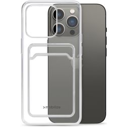 Mobilize Gelly Card Transparent iPhone 13 Pro TPU (flexibel) Backcover mit Kartenfach - Transparent