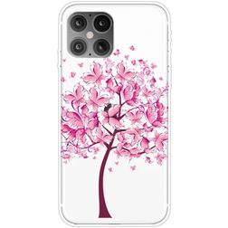 Mobigear Design iPhone 12 Pro Max Hülle Flexibles TPU Backcover - Schmetterlingbaum
