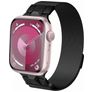 Mobigear Mecha Loop Milanaise Apple Watch Armband Magnetverschluss - 49/46/45/44 mm - Schwarz