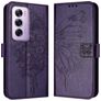 Mobigear Butterfly OPPO Reno 12 Pro Hülle Klapphülle Geldbörse - Lila