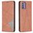 Mobigear Rhombus Slim Nokia G42 Hülle Klapphülle - Braun