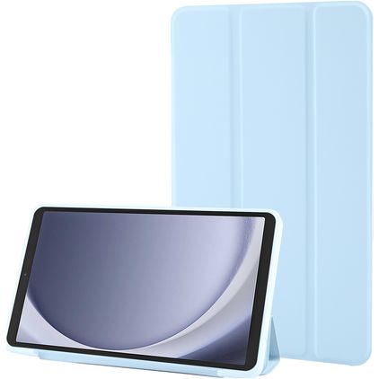 Mobigear Tri-Fold Gel Samsung Galaxy Tab A9 (2023) Hülle TPU,Kunstleder Klapphülle - Blau