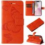 Mobigear Butterfly iPhone 16e Hülle Klapphülle Geldbörse - Orange