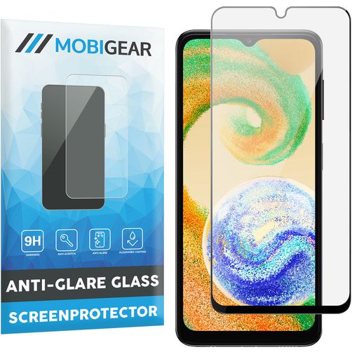 Mobigear Premium Samsung Galaxy A04s Panzerglas Gehärtetes Glas Displayschutz - Hüllenfreundlich - Schwarz