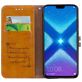 Mobigear Wallet HONOR 8X Hülle Klapphülle Geldbörse - Cognac