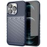 Mobigear Groove iPhone 13 Pro Max Hülle Flexibles TPU Backcover - Blau