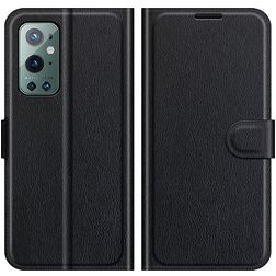 Mobigear Classic OnePlus 9 Pro Hülle Klapphülle Geldbörse - Schwarz