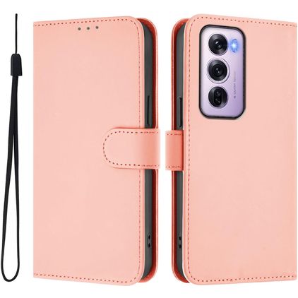 Mobigear Urban Wallet OPPO Reno 12 Pro Klapphülle Portemonnaie - Pink