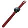 Mobigear Bumpy Silikon Smartwatch Armband Dornschließe - 20-mm-Universalanschluss - Weinrot