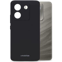 Mobilize Rubber Gelly POCO M7 Pro Hülle Flexibles TPU Backcover - Schwarz
