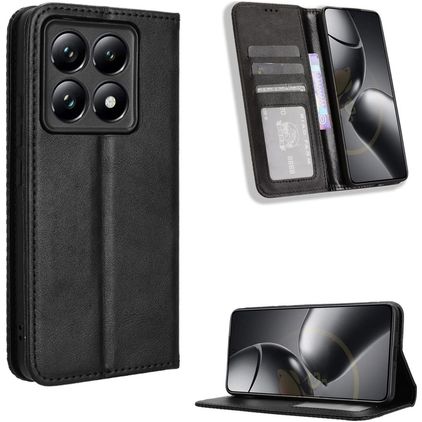 Mobigear Sensation Xiaomi 14T Hülle Klapphülle Geldbörse - Schwarz