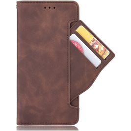 Mobigear Slide Wallet Nokia 1.3 Hülle Klapphülle Geldbörse - Braun