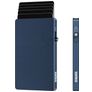 Valenta Cardprotector Aluminium Kartenetui - 7 Karten - MagSafe Kompatibel - Blau