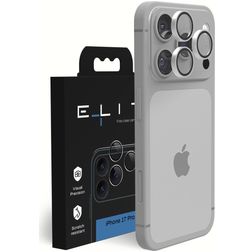 Elite iPhone 17 Pro Panzerglas Gehärtetes Glas Kameralinsen Schutz - Hüllenfreundlich - Silber