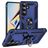 Mobigear Armor ring Samsung Galaxy S26 Hülle Hardcase Backcover Stoßfest mit Ringhalter - Blau