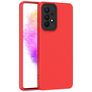 Mobigear Colors Samsung Galaxy A73 Hülle Flexibles TPU Backcover - Rot