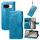 Mobigear Butterfly Google Pixel 8 Klapphülle Portemonnaie - Blau