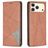 Mobigear Rhombus Slim iPhone 17 Pro Max Hülle Klapphülle - Braun