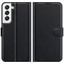 Mobigear Classic Samsung Galaxy S22 Hülle Klapphülle Geldbörse - Schwarz