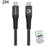 Mobilize Strong Nylon USB-C auf USB-C Kabel 2 m - Schwarz