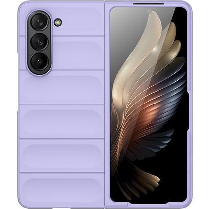 Mobigear Bumpy Samsung Galaxy Z Fold 5 TPU (flexibel) Backcover - Lila