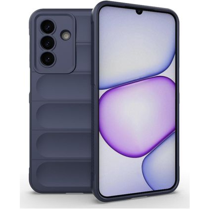 Mobigear Bumpy Samsung Galaxy A27 Hülle Flexibles TPU Backcover - Blau