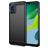 Mobigear Brushed Slim Motorola Moto E13 Hülle Flexibles TPU Backcover - Schwarz