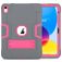 Mobigear ShieldStand iPad 10 (2022) Hülle Kunststoff,Silikon Backcover + Ständer - Pink / Grau