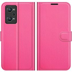 Mobigear Classic Realme GT Neo2 Hülle Klapphülle Geldbörse - Magenta
