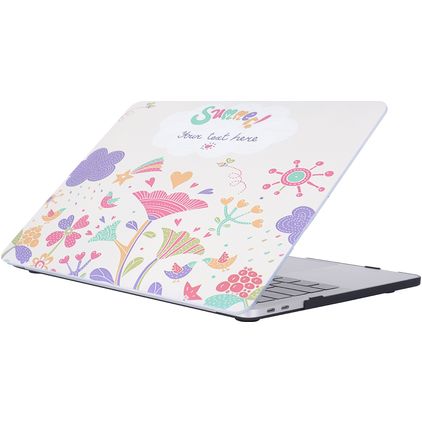 Mobigear Flowers MacBook Pro 15 Zoll (2016-2019) Hardcase Hülle MacBook Case - Model 29 - Model A1707 / A1990