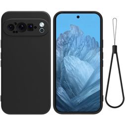 Mobigear Colors Google Pixel 9 Pro Hülle Flexibles TPU Backcover - Schwarz