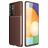 Mobigear Racing Samsung Galaxy A82 5G Hülle Flexibles TPU Backcover - Braun