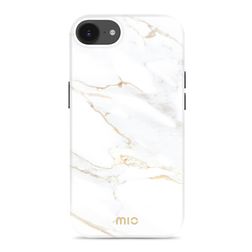 MIO iPhone 16e MagSafe Hülle Hardcase Backcover - White Marble