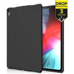 ITSkins FeroniaBio iPad Pro 11 Zoll (2018) Hülle Flexibles TPU Backcover - Schwarz