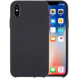 Mobigear Rubber Touch iPhone XS Silikon Hülle Backcover - Grau