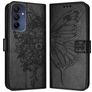 Mobigear Butterfly Samsung Galaxy A16 Hülle Klapphülle Geldbörse - Schwarz