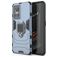 Mobigear Armor Ring Realme GT Neo 3 Hülle Hardcase Backcover Stoßfest mit Ringhalter - Blau