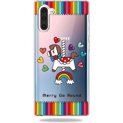 Mobigear Design Samsung Galaxy Note 10 Hülle Flexibles TPU Backcover - Karussell