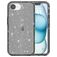 Mobigear Crystal Glitter iPhone 16e Hülle Hardcase Backcover - Schwarz