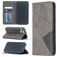 Mobigear Rhombus Slim iPhone 12 Hülle Klapphülle - Grau