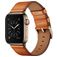 Mobigear Firenze Leder Apple Watch Armband Dornschließe - 42/41/40/38 mm - Braun
