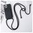 Mobigear Lanyard Card iPhone 15 Pro Silikon Handykette mit Kartenfach - Schwarz
